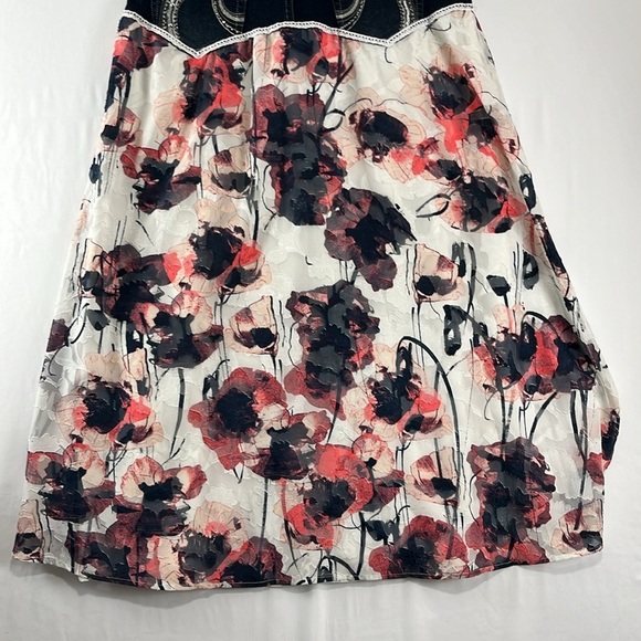 Unbranded Coastal Cowgirl Denim Waist w/ Floral Flared Maxi Skirt - Picture 9 of 12